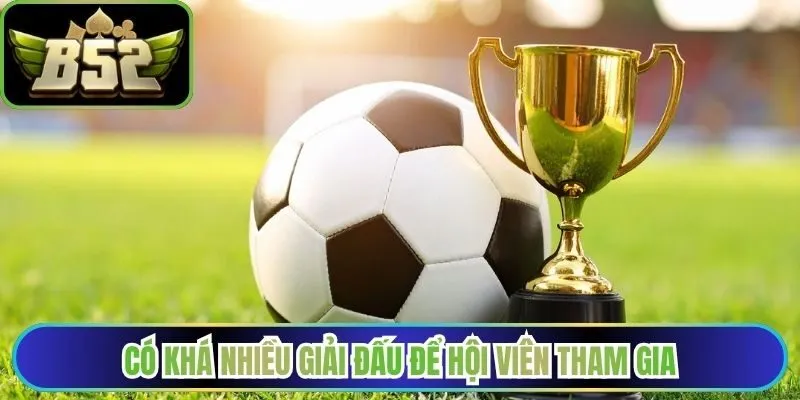 Có khá nhiều giải đấu để hội viên tham gia