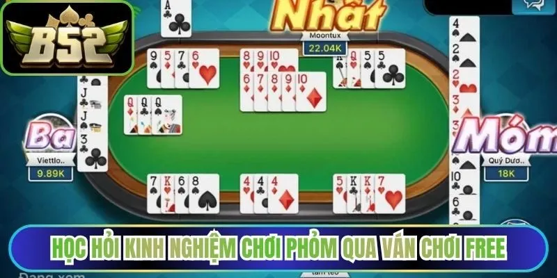 Học hỏi kinh nghiệm chơi Phỏm qua ván chơi free